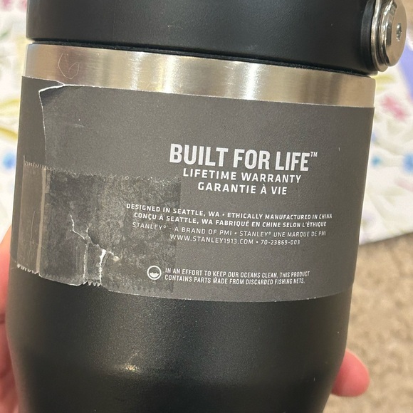 NWT Stanley IceFlow Flip Straw Tumbler - Black 20 oz - Picture 6 of 7